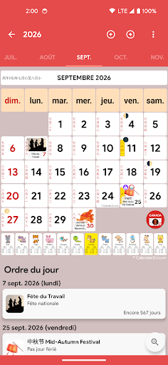 Aperçu de l'application