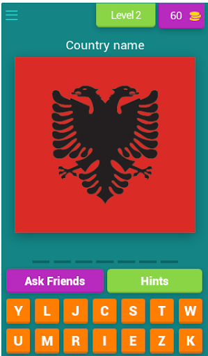 Guess the Country: Flag Quiz Screen 2