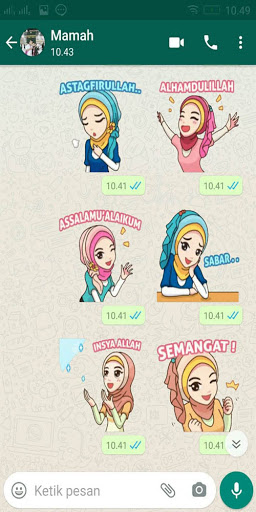 Stiker Wa Hijab WAStickerApps Screen 2
