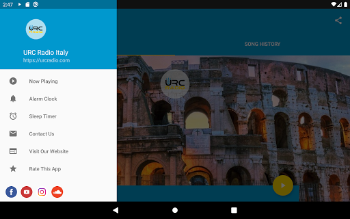 URC Radio Italy Screen 3