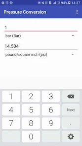 bar to psi to kpa : pressure c - Apps on Google Play
