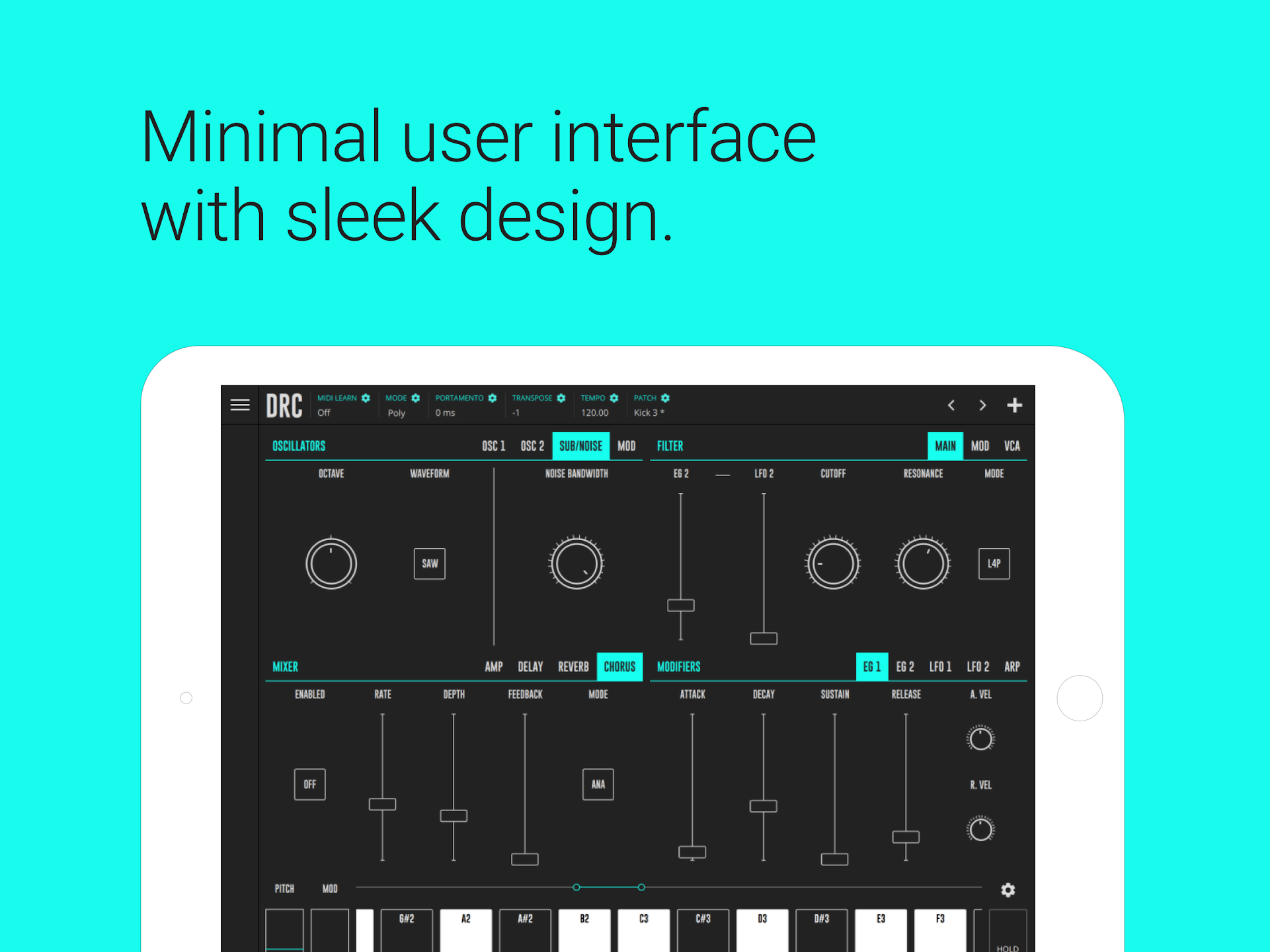 Performance no DRC Polyphonic Synthesizer