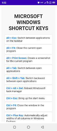 Computer Shortcut Keys MCQs Screen 3