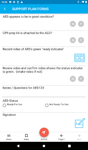 AED123 Screen 3