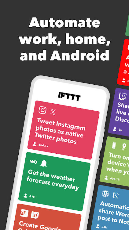 IFTTT - Automate work and home - New - (Android)