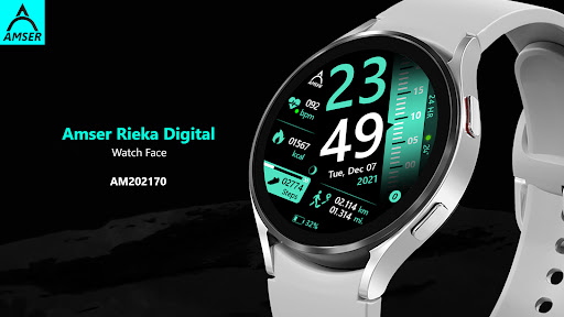 Amser Rieka Digital Watchface Screen 2