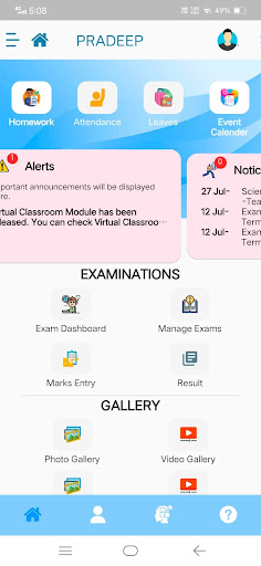 DGI CBSE SCHOOL MANAGEMENT APP Screen 3