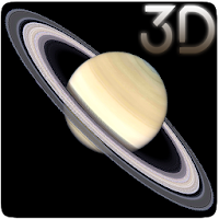 Planet Saturn Parallax 3D Live