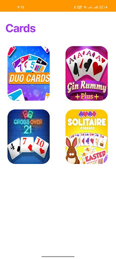 Games Hub Screen 3
