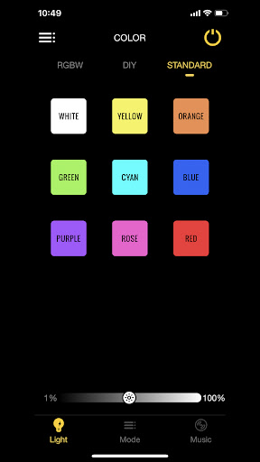 Android application Xprite Elite: Light Controller screenshort