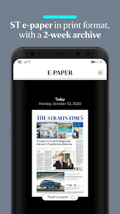 The Straits Times Captura de pantalla