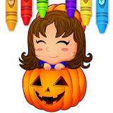 Kids Halloween Coloring Book icon