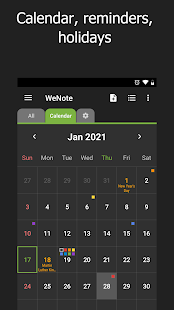 WeNote - Color Notes, To-do, Reminders & Calendar Screenshot