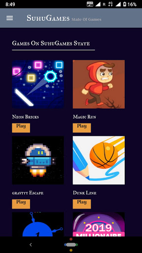 Android application SuhuGames Online All Games screenshort