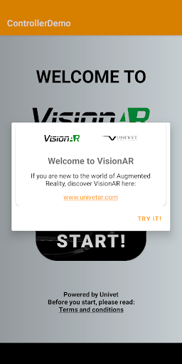 Controller Demo VisionAR Screen 2