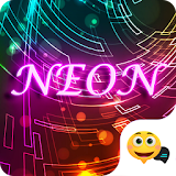 Neon Colour Emoji Panda SMS Theme icon