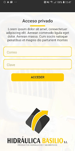 Android application Hidráulica Basilio screenshort