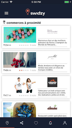 Android application SWIDZY screenshort