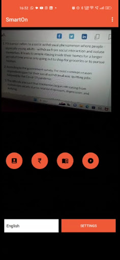 Android application smarton screenshort