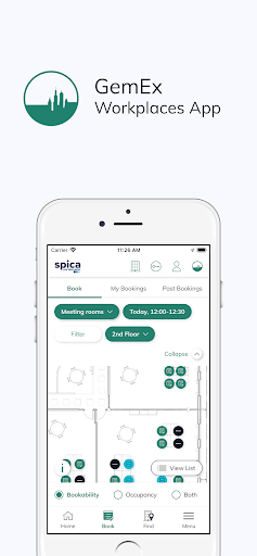 Android application GemEx App: Spica Workplaces screenshort
