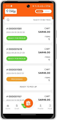 CargoArabia merchant Screen 2