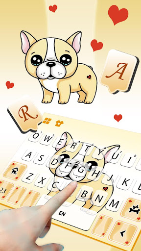 Cute Puppy Dog Keyboard Theme Screen 3