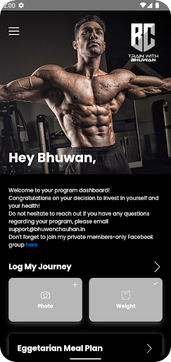 Android application Train with Bhuwan screenshort