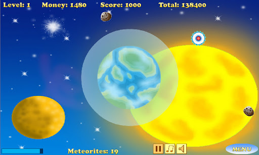 Android application Planet Defender screenshort