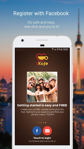 Android application 1Kafe - Albanian Dating screenshort
