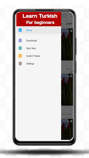 Android application Learn Turkish for beginners screenshort