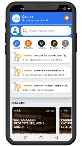 Android application Catho+ screenshort