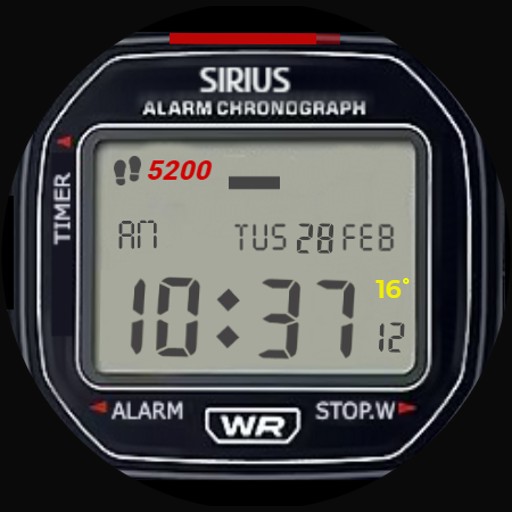 Sirius Nostalgic Digital Watch Screen 3