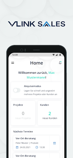 Android application VLINK Sales screenshort