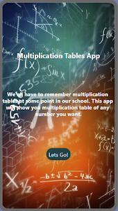 Multiplication Tables by Viraj