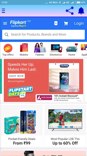 All in One Online Shopping App Screen 3