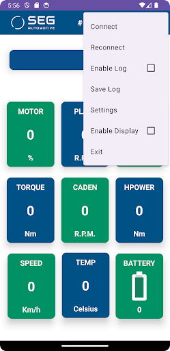 SEG AUTOMOTIVE e-bike Connect Screen 2