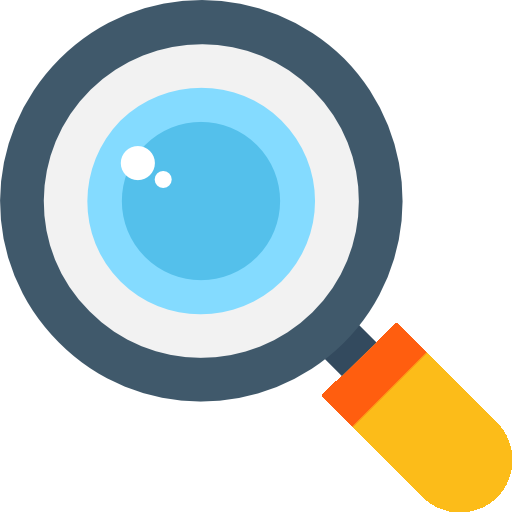 Magnifier Pro magnifying glass logo