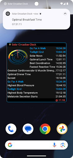 Solar Circadian Clock Screenshot 2 - AppWisp.com