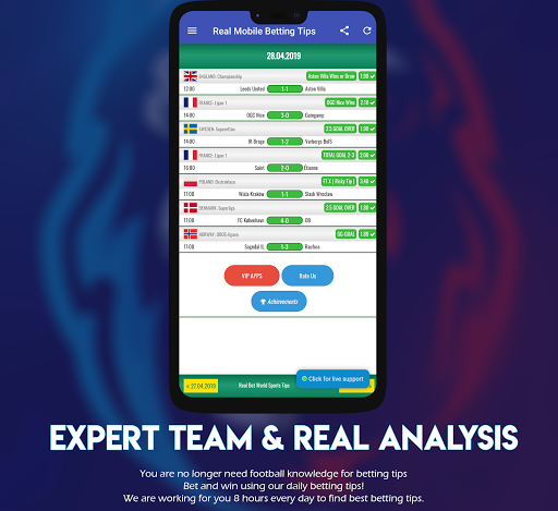 Real Bet VIP World Sports Tips Screen 2