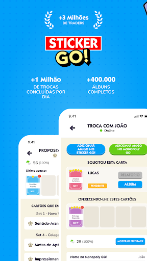 Visualização do aplicativo