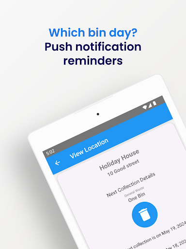 Android application Which Bin Day screenshort