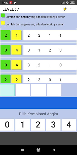 Android application Deret Angka screenshort