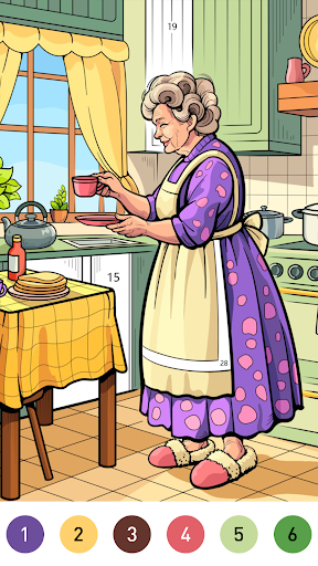 Interior Color by Number Book 2
