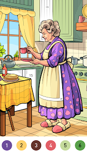 Interior Color by Number Book 2