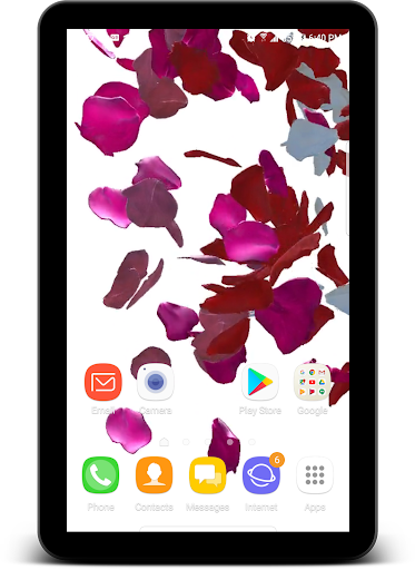 Rose Petal Live Wallpaper Screen 2