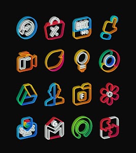 Outline 3D - Line icon pack 5.2 (Paid)