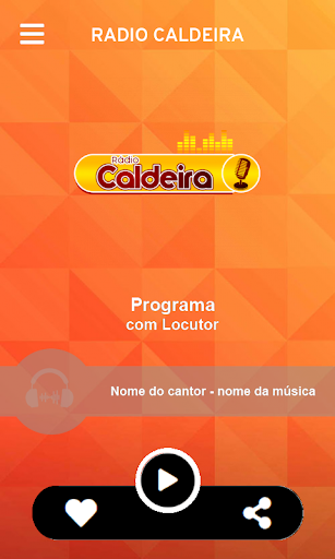 Android application Radio Caldeira screenshort
