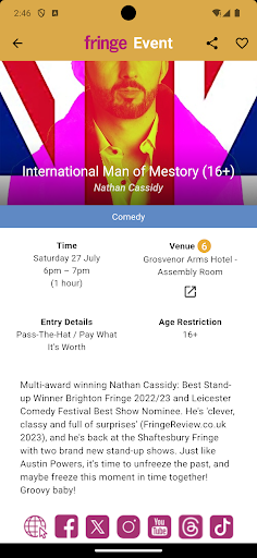 Shaftesbury Fringe 2024 Screen 3