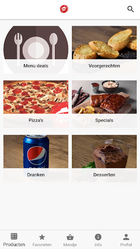 Android application Pizza Hut SPL screenshort