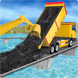 River Bridge Construction: Heavy Machinery icon
